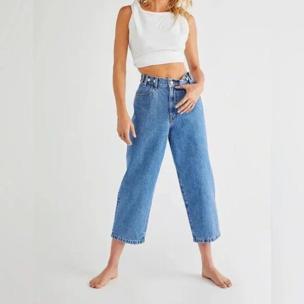 Edwin Maiia Adjustable Waist Trouser Jeans One Way Wash NWT Size XS